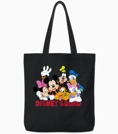 Disney Mickey and Friends Disney Squad Tote Bags - Black