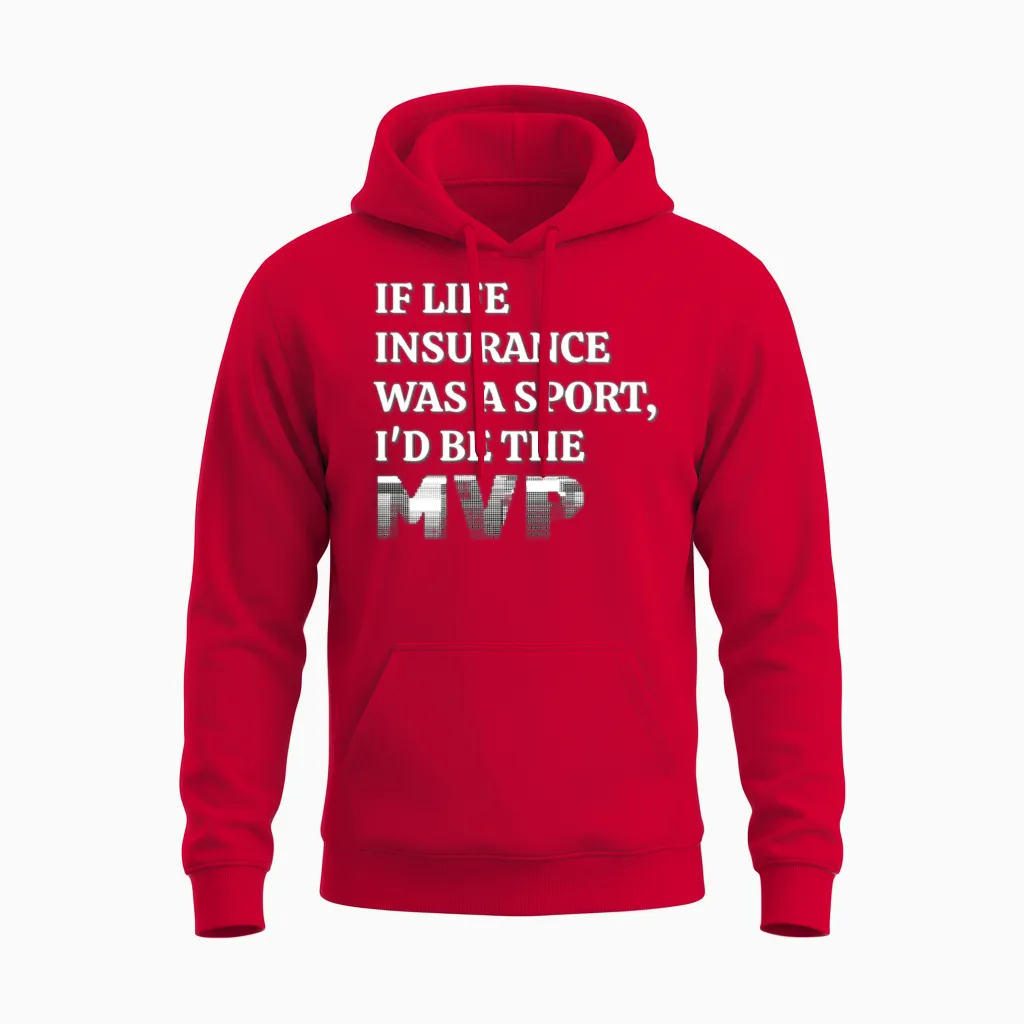 Insurance Agent Funny Unisex Hoodie in Red
