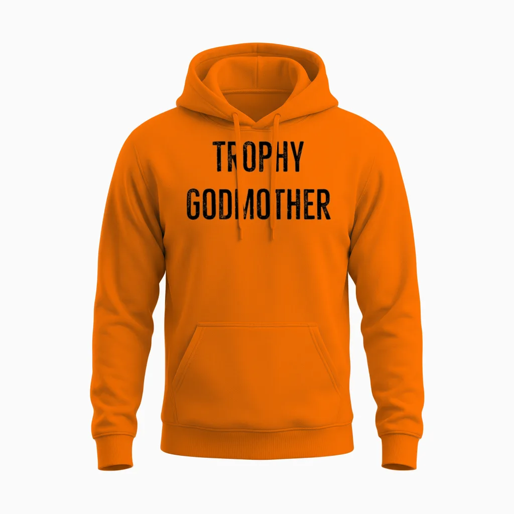 Trophy Godmother Unisex Hoodie in Safety Orange