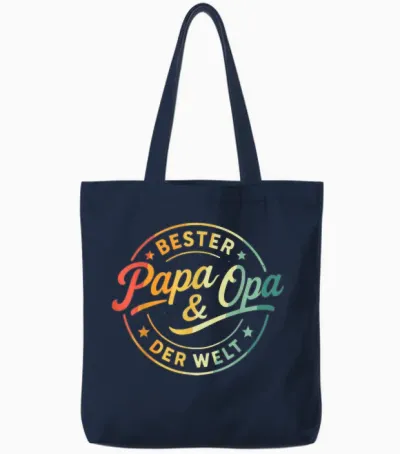 Opa Geburtstag Geschenk Shirt Opa Spruch Lustig Tshirt Opa Tote Bags - Navy