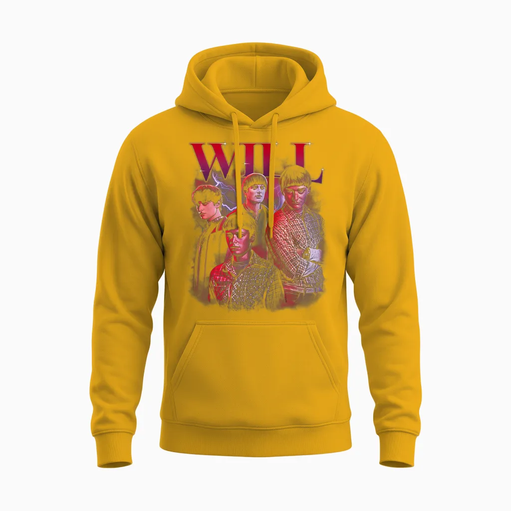 Stranger Things Will Heartthrob Officially Licensed Unisex Hoodie in Gold