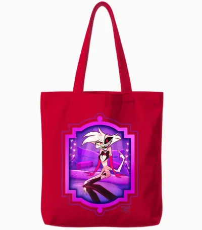 Hazbin Hotel - Angel Dust Tote Bags - Red