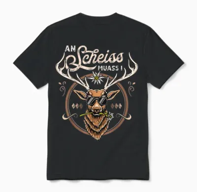 Men's Costume Shirt Outfit Suitable for Oktoberfest Costume T-Shirt, Black Unisex T-Shirt - Black
