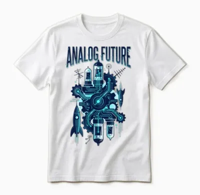 Analog Future Circuitry Unisex T-Shirt - White