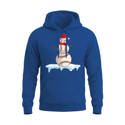 Funny Baseball Christmas Unisex Hoodie - Royal