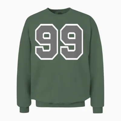 Number 99 Unisex Sweatshirt - Military Green