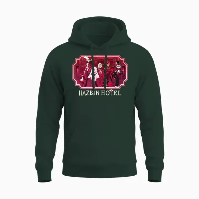 Hazbin Hotel - Group T-Shirt, Small Unisex Hoodie - Forest
