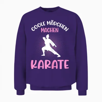 Karate Damen Kampfsport Queen Mädchen Karate Unisex Sweatshirt - Purple