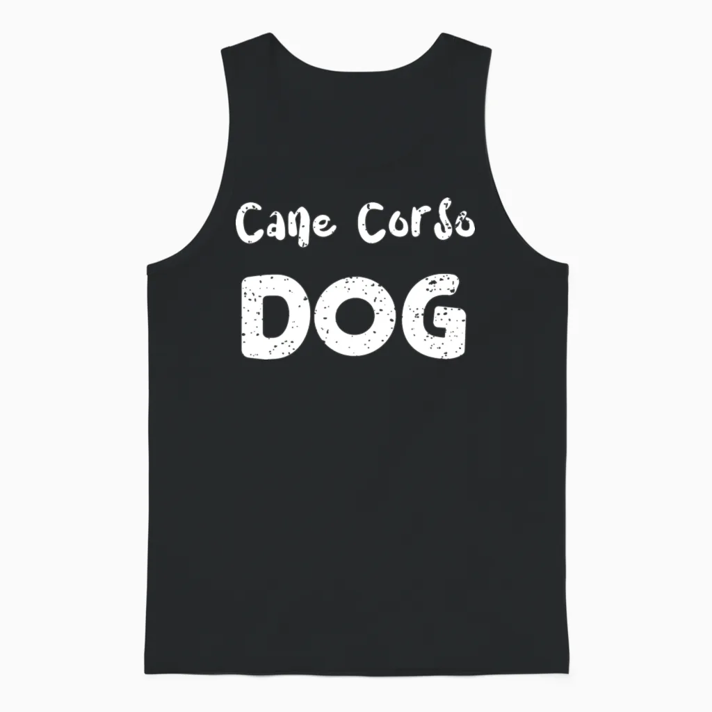 Cane Corso Dog - Dogs Lovers Unisex Tank Top in Black