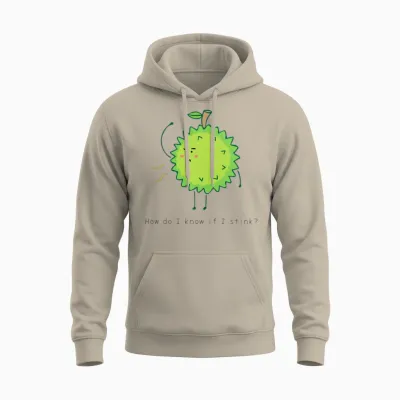 Funny Durian Unisex Hoodie - Sand