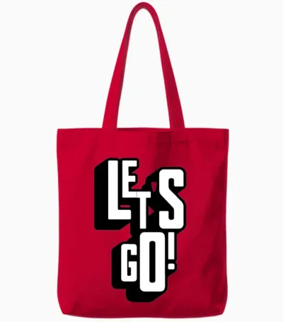 Bin Adventure Travel Retro Tote Bags - Red