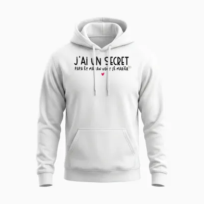 Child Dad and Mom Will Get Married – Child Announcement Wedding T-Shirt, White, 2 Unisex Hoodie - White