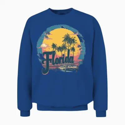 Retro Florida Unisex Sweatshirt - Royal