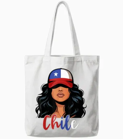 Drapeau Chilien Fille Chilena Fière Femme Tote Bags - White
