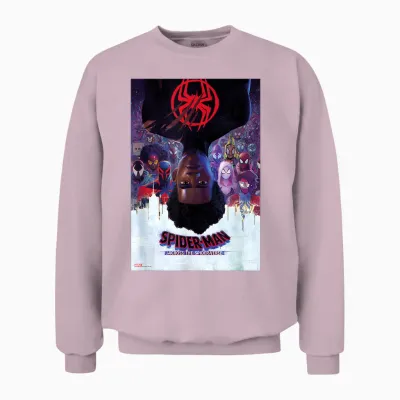 Marvel Spider-Man: Across the Spider-Verse Theatrical Unisex Sweatshirt - Light Pink