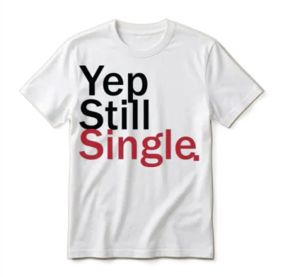 Yep Still Single Bestseller Unisex T-Shirt - White