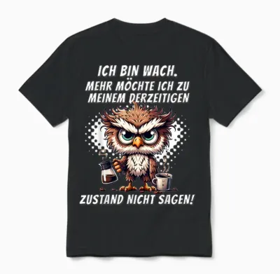 Müde Faul Ich Will Schlafen Funny Pyjamas Morgenmuffel T-Shirt, Black Unisex T-Shirt - Black