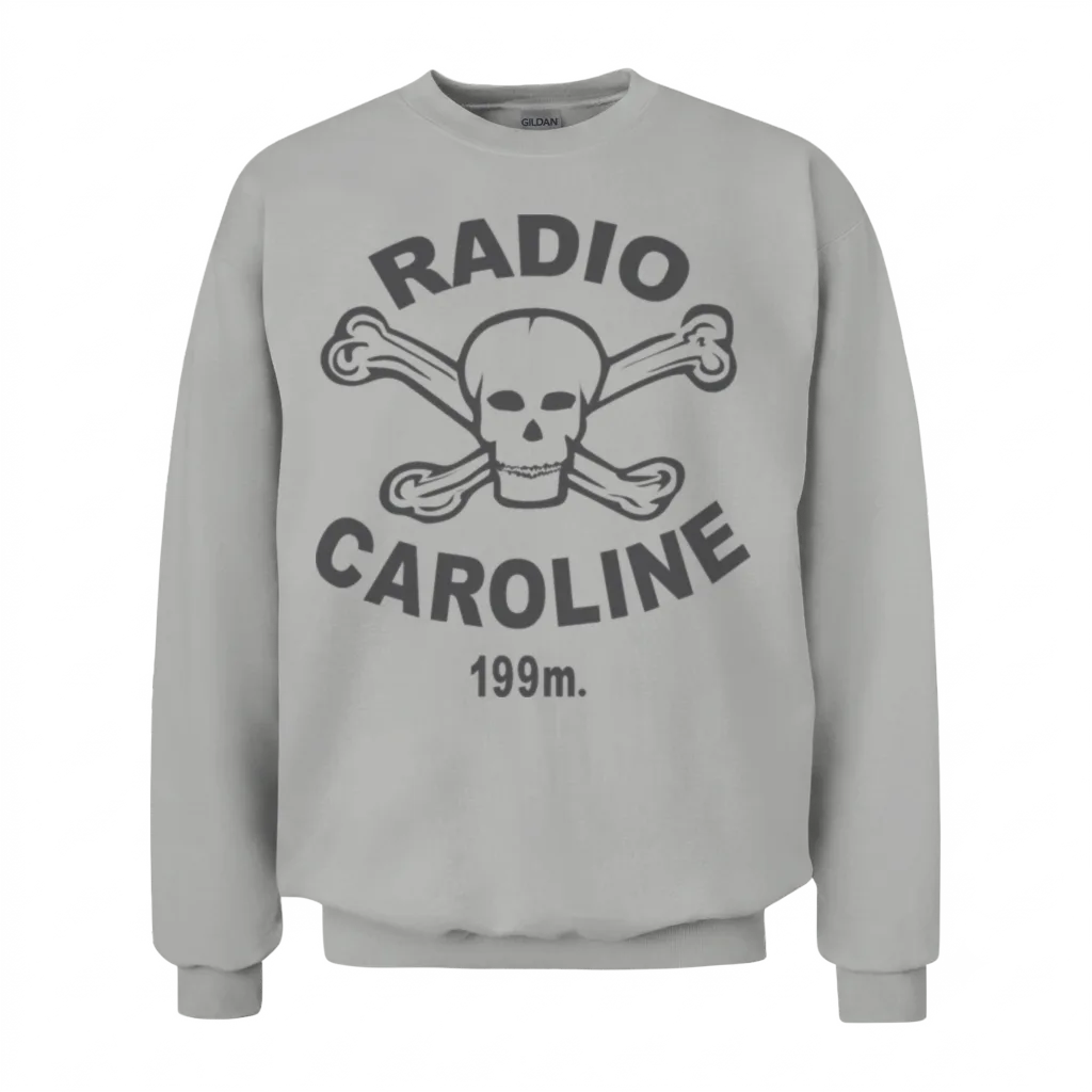 Radio Caroline Unisex Sweatshirt - Ash