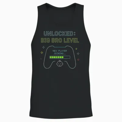 Unlocked : Niveau Grand Frère Débloqué Unisex Tank Top - Black