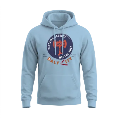 Og Logo: Capoeira Batuque 2022 Ed. Unisex Hoodie - Light Blue