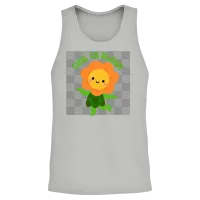 Time to Bloom: Floral Print Design Unisex Tank Top - Ash – 2
