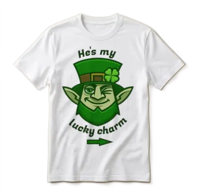 St. Patrick's Day Lucky Charm for Her Unisex T-Shirt - White