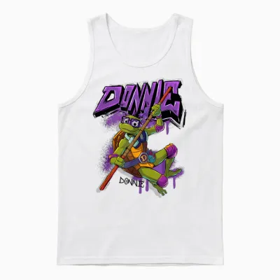 Tales of the Teenage Mutant Ninja Turtles Donnie Graffiti Unisex Tank Top - White