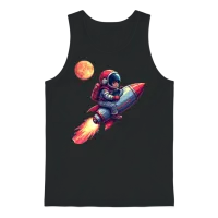 Retro Pixel Space Quest Unisex Tank Top - Black – 1