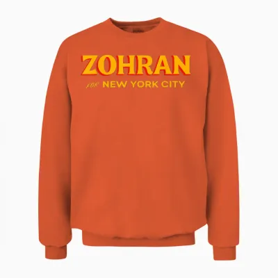 Zohran for New York City Zohran for Mayor of New York Unisex Sweatshirt - Orange
