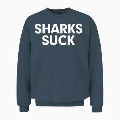 Sharks Suck Unisex Sweatshirt - Dark Heather