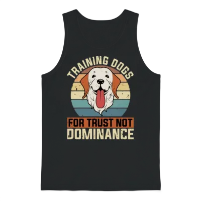 Dog Trainer Training Dogs for Trust Dog Agility Unisex Tank Top - Black