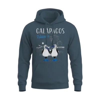 Blue Footed Booby Bird Galapagos Islands Unisex Hoodie - Dark Heather