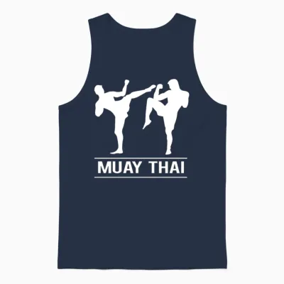 Muay Thai Unisex Tank Top - Navy