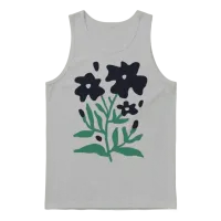 Elegant Floral Design & Botanical Unisex Tank Top - Ash – 1