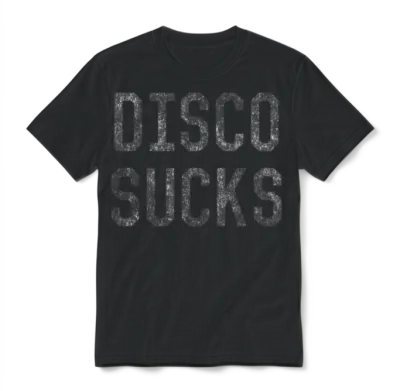 Retro Disco Sucks Unisex T-Shirt - Black