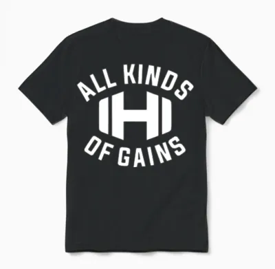 All Kinds of Gains Logo Black T-Shirt Hodgetwins Unisex T-Shirt - Black