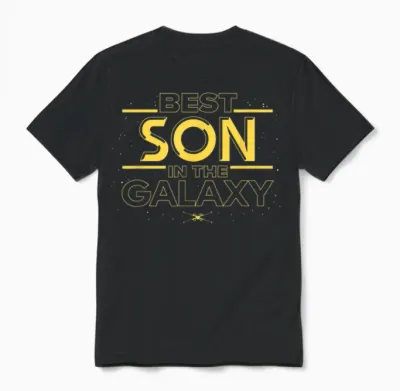 Star Wars Best Son in the Galaxy Family Trip Birthday Unisex T-Shirt - Black