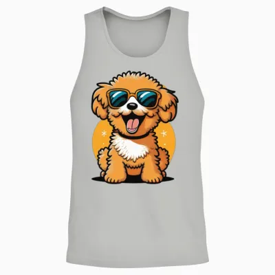 Dog Unisex Tank Top - Ash