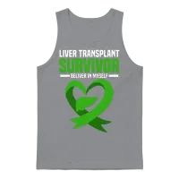Liver Transplant Unisex Tank Top - Sport Grey – 1