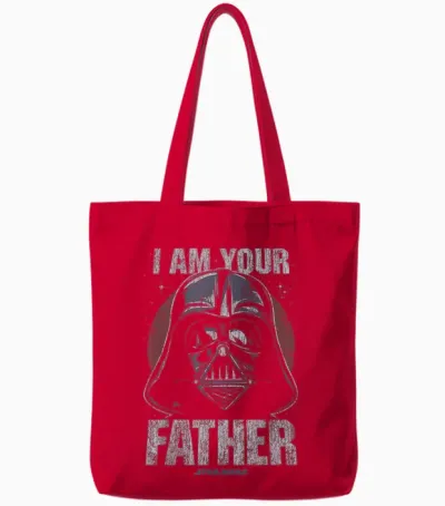 Star Wars Darth Vader I Am Your Father Dark Portrait Disney+ Tote Bags - Red