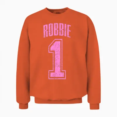 Robbie Supporter Number 1 Größter Fan Unisex Sweatshirt - Orange