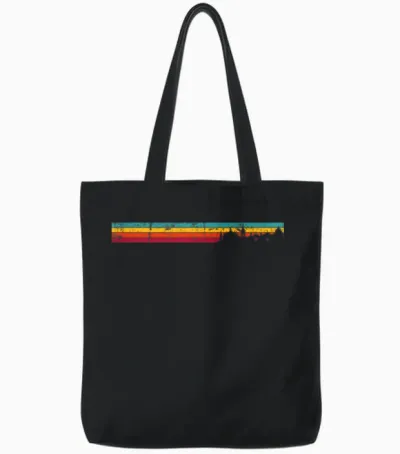 Oxford Retro Tote Bags - Black