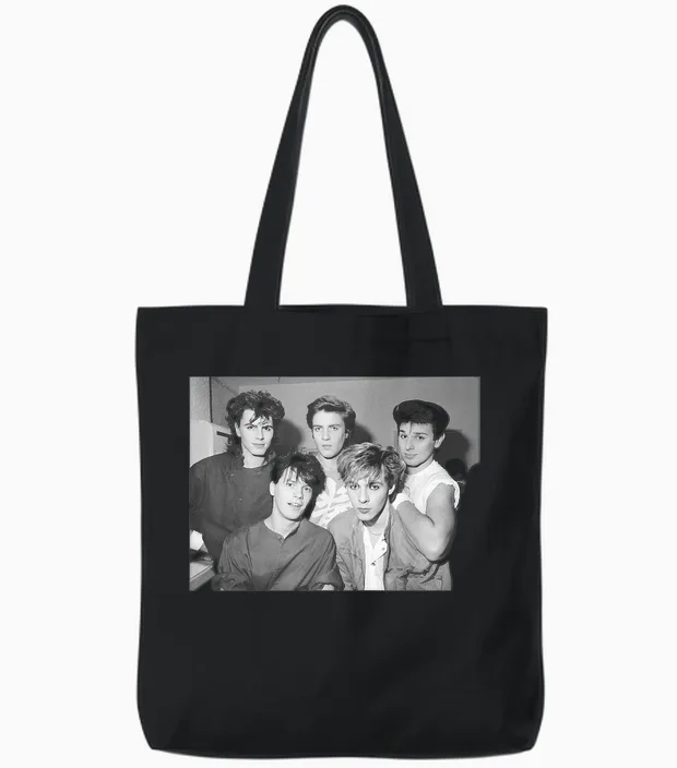 Duran Duran Rio Era Bandfoto 1982 Tote Bags in Black