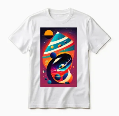 Retro Cosmonauts Unisex T-Shirt - White