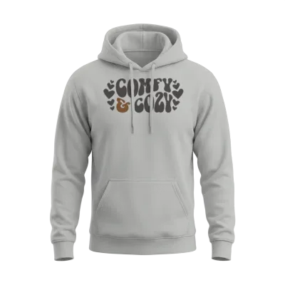Comfy and Cozy Funny Winter Season Holiday Unisex Hoodie - Ash