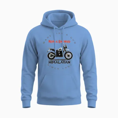 Royal Enfield Himalayan Unisex Hoodie - Carolina Blue