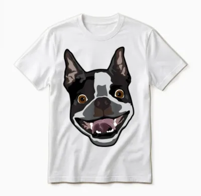 Funny Dog Unisex T-Shirt - White