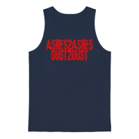 Ashes to Ashes Dust to Dust Unisex Tank Top - Navy – 1