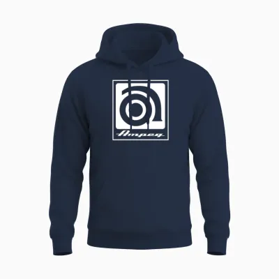 Ampeg Music Mens Unisex Hoodie - Navy
