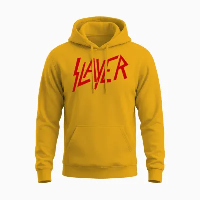 Slayer Small Classic Logo Unisex Hoodie - Gold